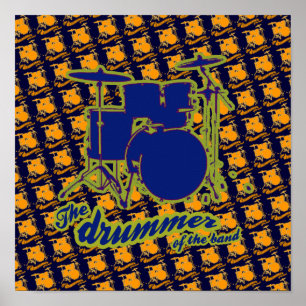 een koele drumdecor poster