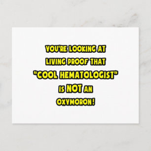 Een koele hematoloog is GEEN oxymoron Briefkaart