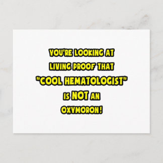Een koele hematoloog is GEEN oxymoron Briefkaart