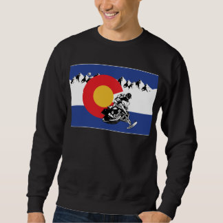 Een koele sneeuwpop in de Colorado-vlag Trui