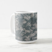 een koffiegeld mok (Voorkant links)