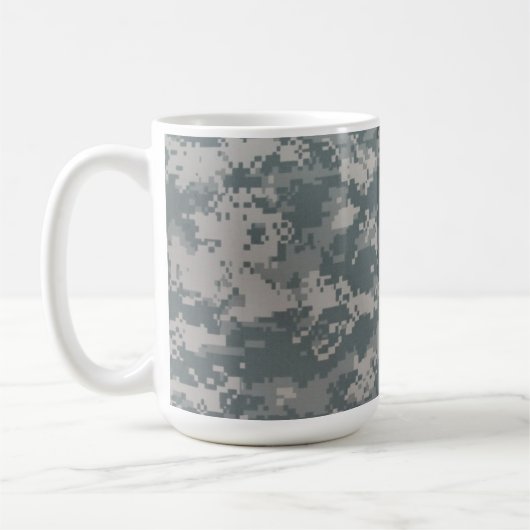 een koffiegeld mok (Links)