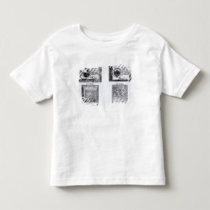 Een koloniale biljet van zes dollar kinder shirts