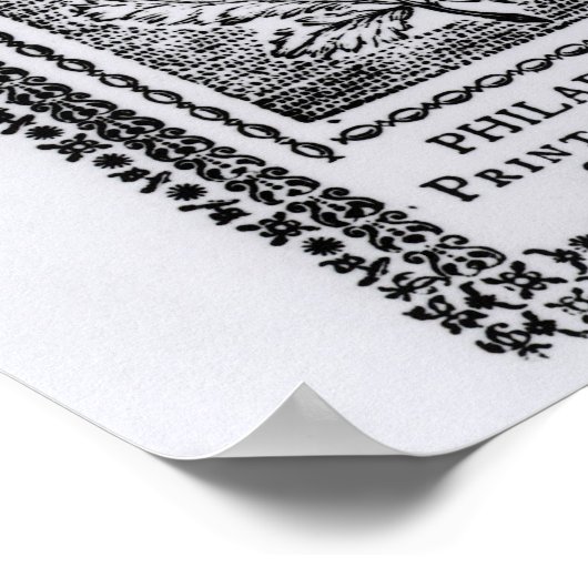 Een koloniale biljet van zes dollar poster (Hoek)