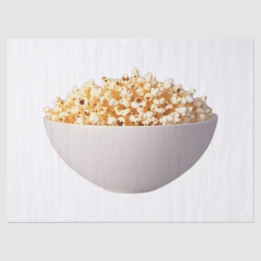 Een kom popcorn tissuepapier (Voorkant)