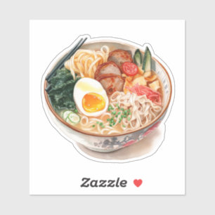 Een kom van Yummy Ramen Sticker