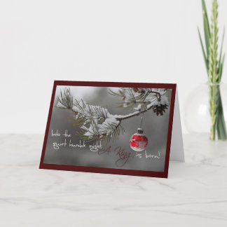 Een koning is Geboren Feestdagen Kaart