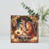 Een koning is geboren kaart (Staand voorkant)