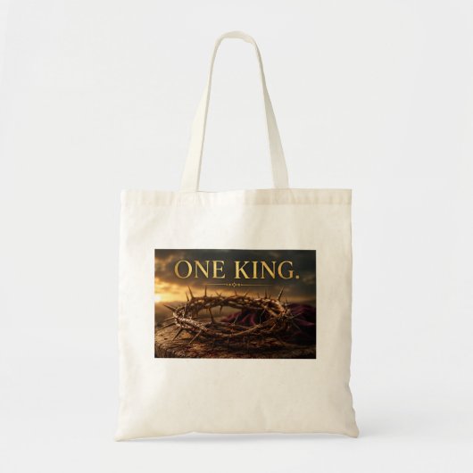 Eén Koning Tote Bag (Voorkant)