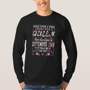 Een koningin die geboren werd in september 1969, z t-shirt