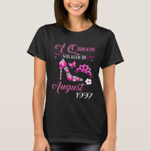 Een koningin werd geboren in augustus 1997 op 24-j t-shirt