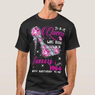 Een koningin werd geboren in januari 1964, 58e hie t-shirt