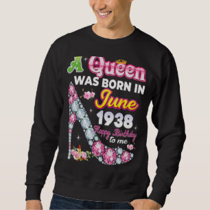 Een koningin werd geboren in juni 1938 Happy 84th  Trui