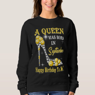 Een koningin werd geboren in september Gefelicitee Trui