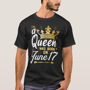 Een koningin werd geboren op 17 juni, Schattige op T-shirt