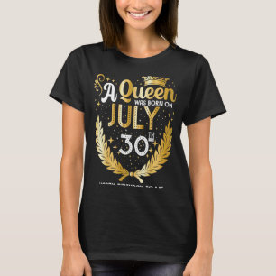 Een koningin werd geboren op 30 juli jongstleden, t-shirt