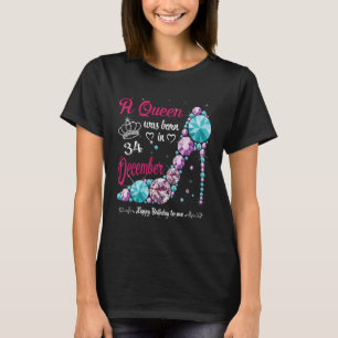 Een koningin werd geboren op 34 december Vrouwen H T-shirt