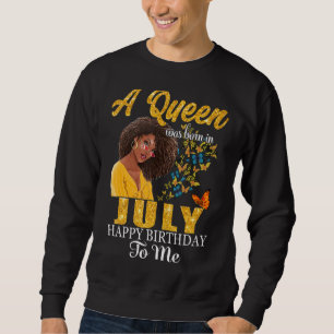 Een koningin werd in juli gelukkig geboren. trui
