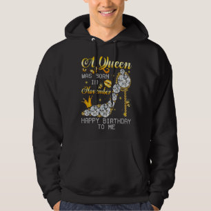Een koningin werd in november gelukkig geboren. hoodie