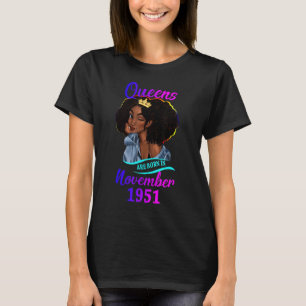 Een koningin wordt geboren in november 1951 Happy  T-shirt