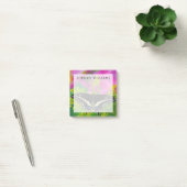 Een Koningsvlinder Landend Post-it® Notes (Kantoor)