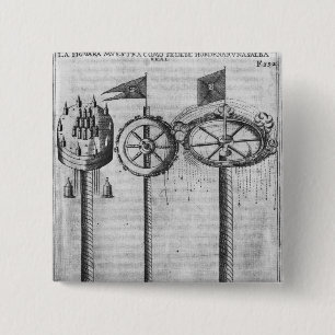 Een koninklijk groet ontslaan vierkante button 5,1 cm