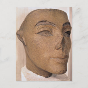 Een koninklijk hoofd, eventueel van Nefertiti, van Briefkaart