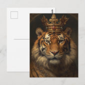 Een koninklijke tijger briefkaart (Voorkant / Achterkant)