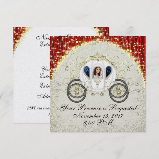 Een Koninklijke Uitnodiging voor een Evenement (Voorkant / Achterkant)