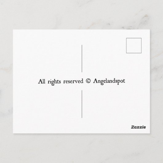 Een koninklijke zwarte kat in roze en goud briefkaart (Achterkant)