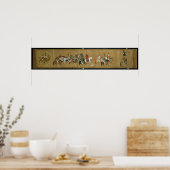 Een konvooi van Mongolen, Chinees, 14e eeuw Poster (Keuken)