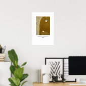 een kooi ging op zoek naar een vogel poster (Thuiskantoor)