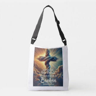 "Een koord van drie strengen" Prediker 4:12 Crossbody Tas