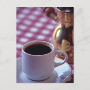 Een kop Arabische koffie. Syrië. Het Midden Briefkaart
