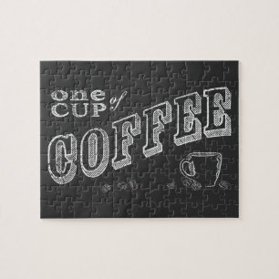 Eén kop koffie CHALK ART Legpuzzel