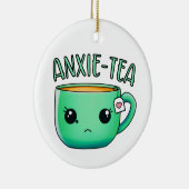 Een kopje Anxie-Tea Angst Theepin Keramisch Ornament (Rechts)