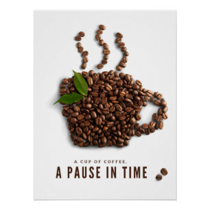 Een kopje koffie, een pauze in de tijd – Artistiek Perfect Poster