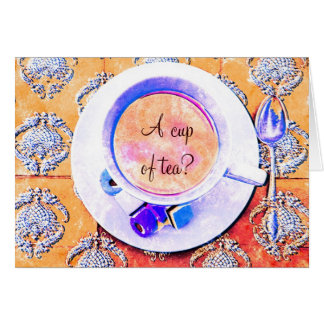 Een kopje thee - Victoriaans teacup gestileerd