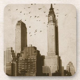 Een koppel vogels die vliegen onderzetter