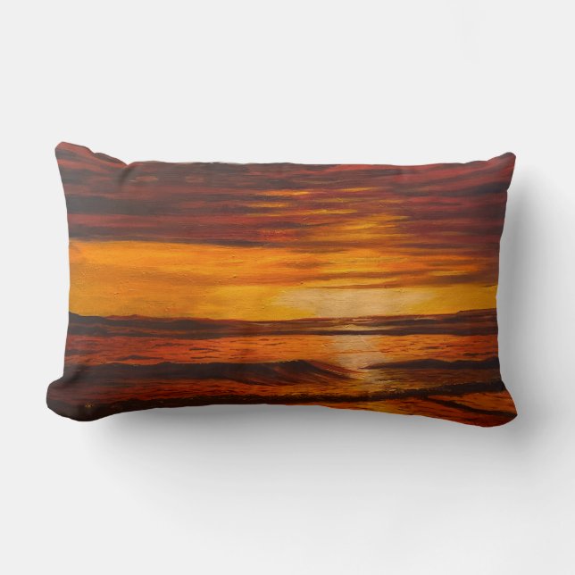 Een korte Oranje zonsondergang door Gary Poling Kussen (Voorkant)