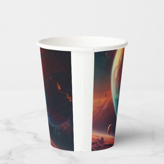 Een kosmische feestbeker papieren bekers (Rechts)