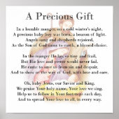 Een kostbaar kerstcadeau poster (Voorkant)