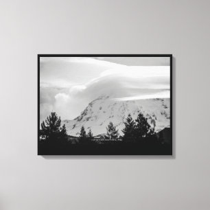 Een koude dag in maart canvas afdruk
