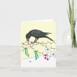 Een kraai Notecard van de Vakantie Feestdagen Kaart