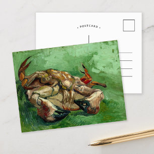 Een krab op zijn rug Vincent van Gogh Briefkaart