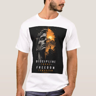 Een krachtig motiverend kunstwerk t-shirt
