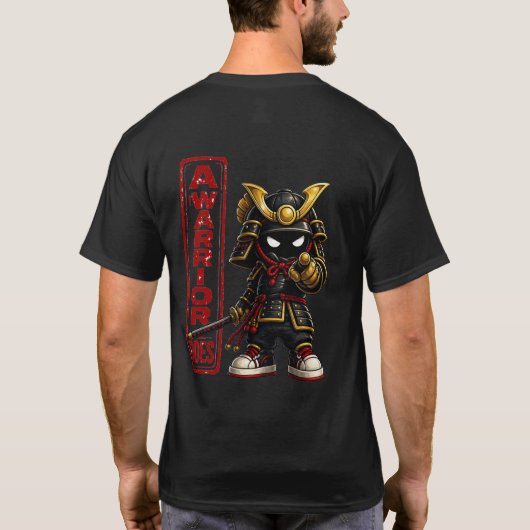 Een krijger doet wijzend Bushi-shirt T-shirt (Achterkant)