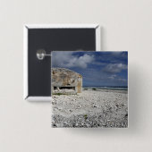 Een kruimelende bunker vierkante button 5,1 cm (Voorkant /achterkant)