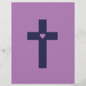 Een kruis met hart flyer (Voorkant)