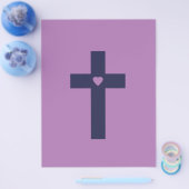 Een kruis met hart flyer (Enkel)